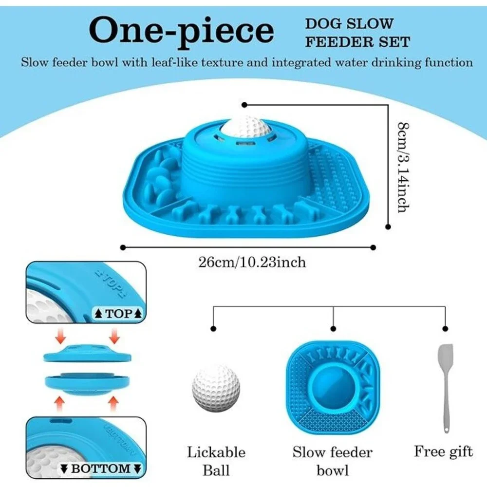 Slow Feeder Dog Bowls and Lick Mat